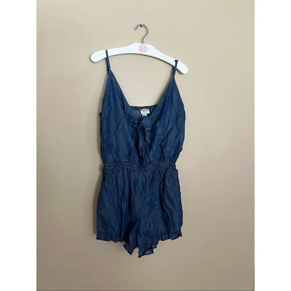 Mossimo Supply Co. Blue Summer Romper Woman’s Size Medium